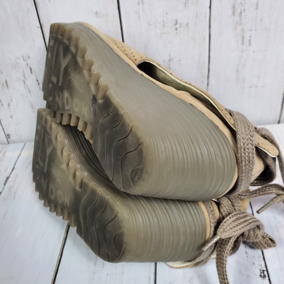 Fly London YEMA Oil Suede Open-toed Bootie Womens 6.5-7 (EU 37) Tan Ankle - Picture 13 of 13